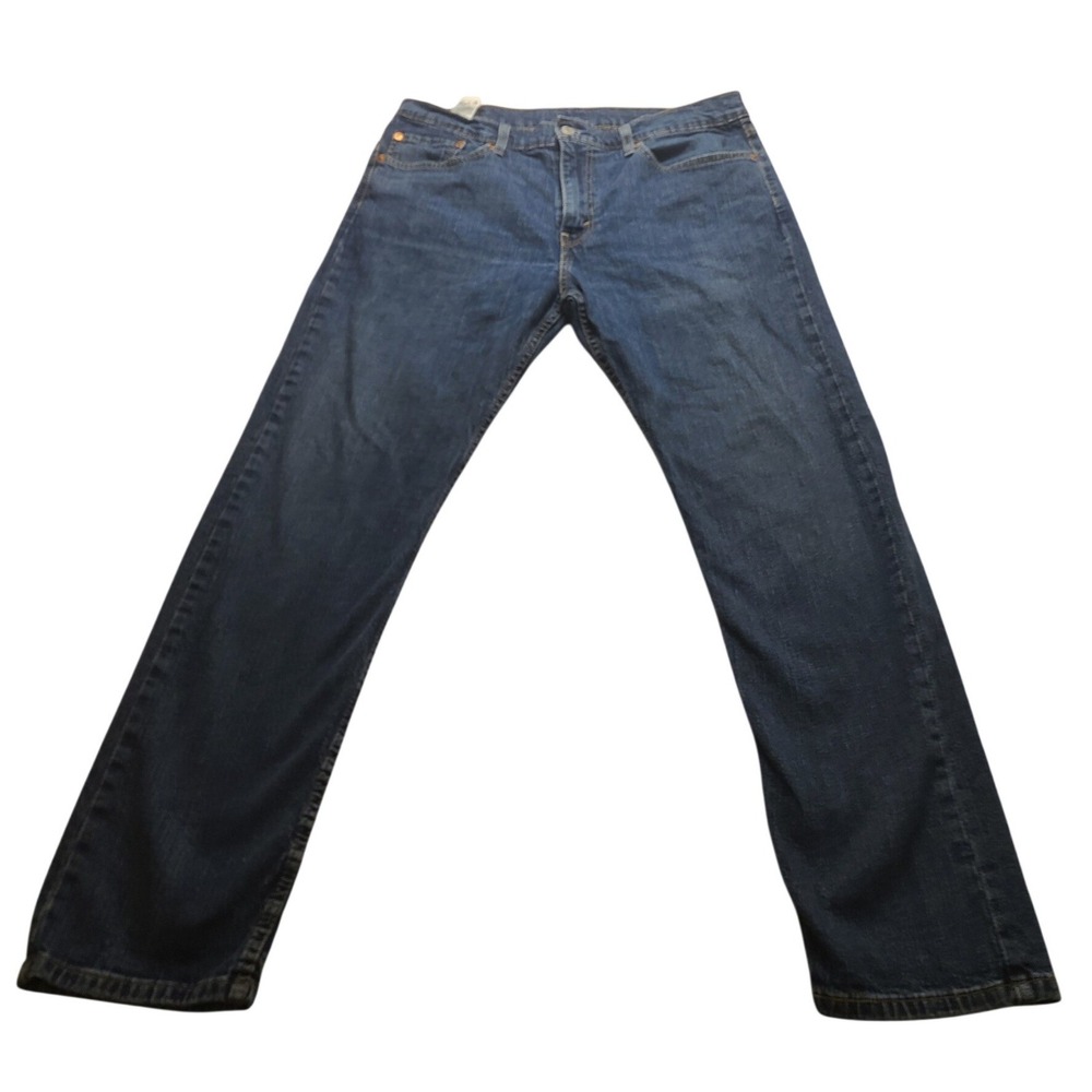 Levis 502 Regular Taper Jeans Men's 36x32‎ Dark Wash Blue Denim Pants NWOT